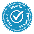 Insured, Experienced Reliable Badge