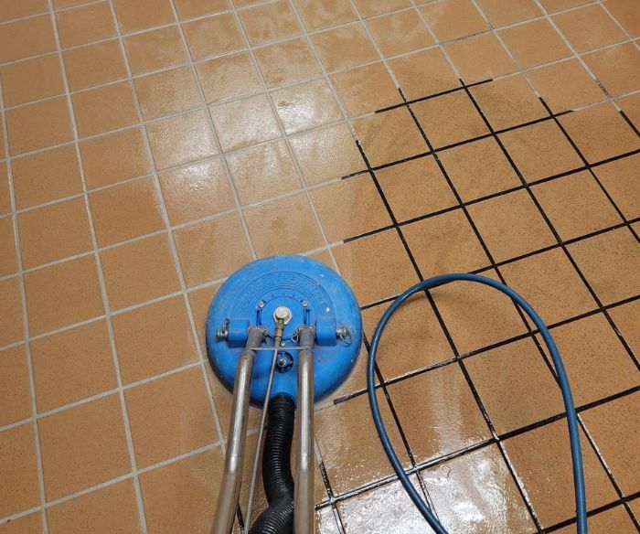 Tile Floor Cleaning Results
